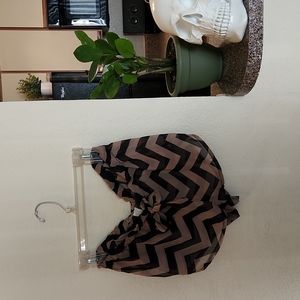 Sheer chevron sleepwear.